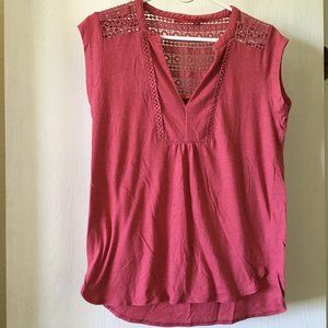 Prana Yvonna Tee. Red. Size S.
